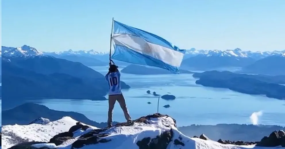 Una postal que resume sentimientos de patriotismo y amor por nuestro entorno.