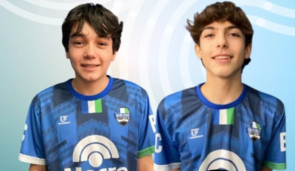 Simón Santos y Luis Vidoni González formarán parte del equipo rionegrino masculino y Maia Cuñado Trevisan y Renata Holler, el femenino. Fotos BVC.