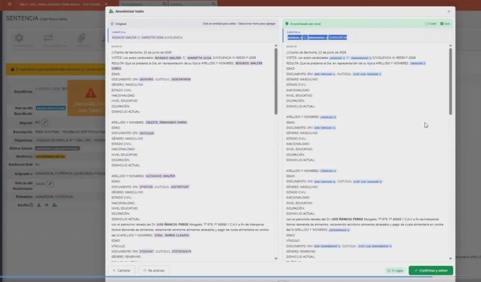 Su uso no será obligatorio para todos los documentos, pero constituye un recurso central para las sentencias que deben publicarse.