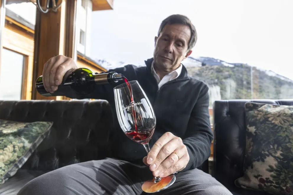 "Todos los vinos que hemos hecho en mi familia desde hace ciento veinticinco años han tenido un propósito", dijo el presidente ejecutivo de la bodega Luigi Bosca. Fotos: Eugenia Neme.
