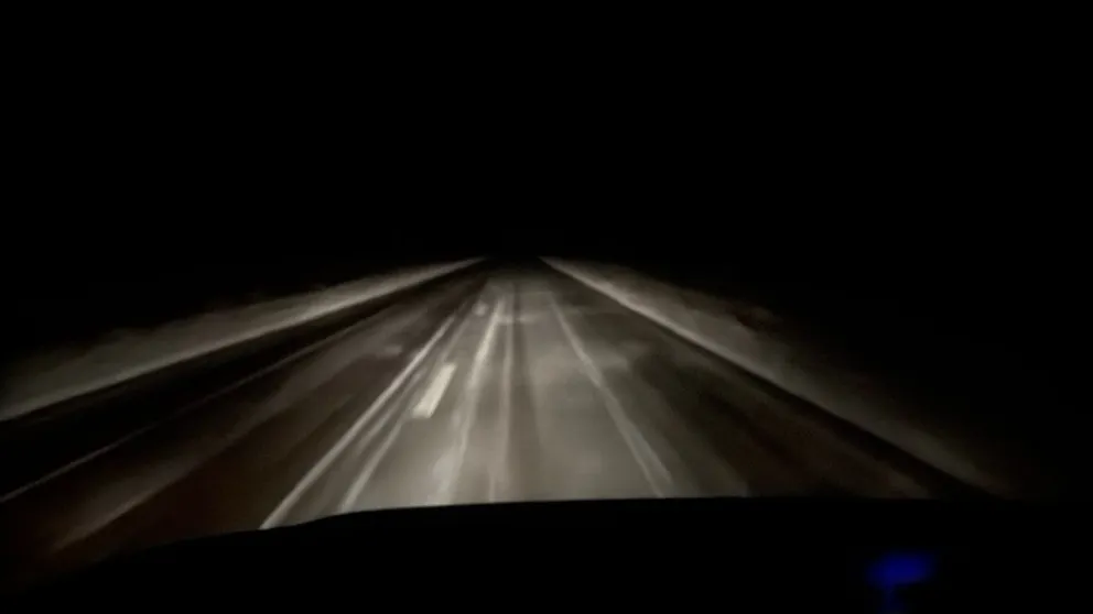 La nieve anunciada comenzó a caer en la Línea Sur. 