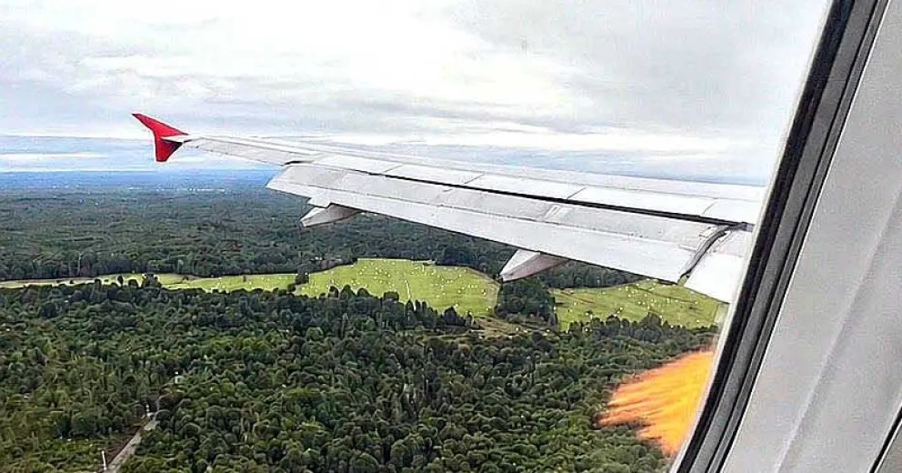 Uno de los pasajeros compartió el video del momento vivido.