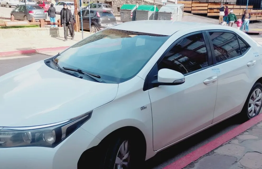 El auto secuestrado.
