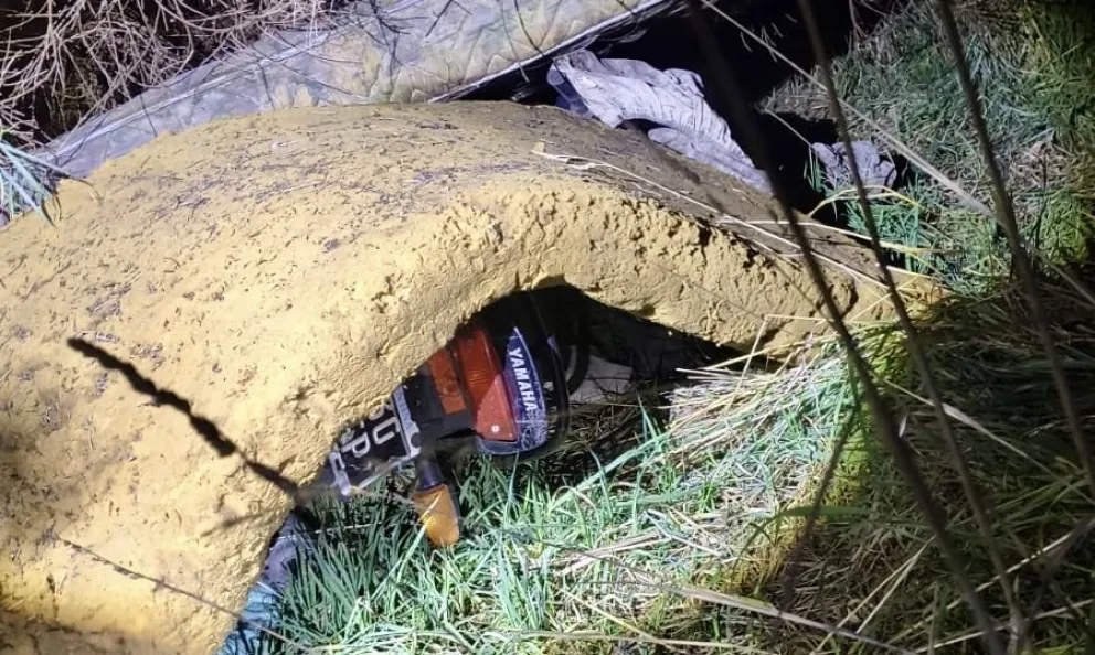 La policía logró encontrar con rapidez la moto que había sido robada en el supermercado. 