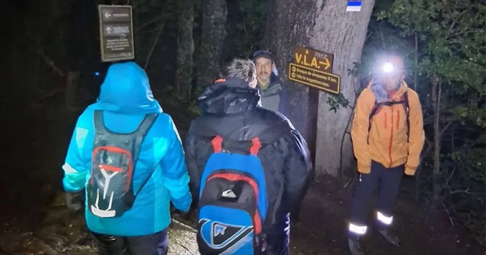 Apenas recibida la alerta, activaron el protocolo de búsqueda. Imágenes de BRZA.