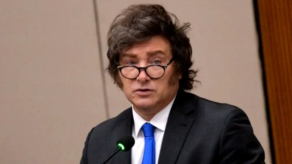 El presidente Javier Milei. 