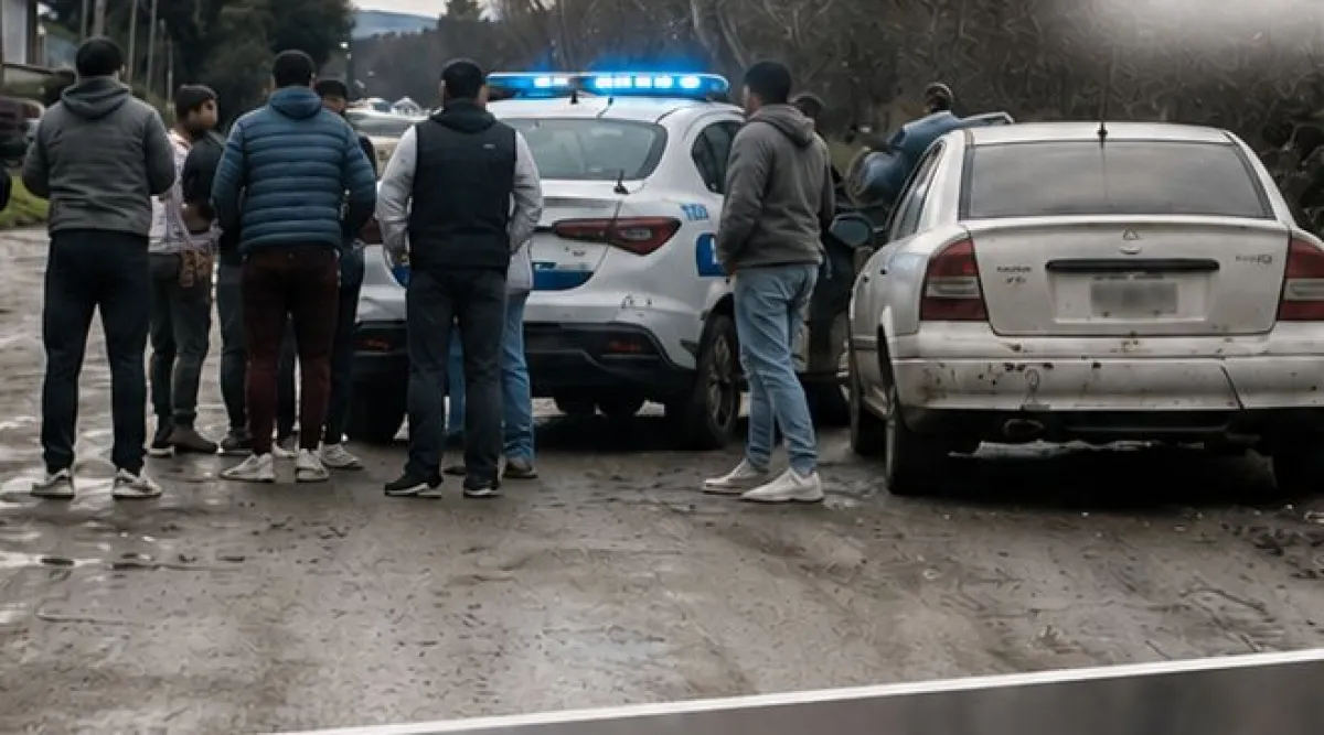 Huyó de la Policía, chocó un patrullero y lo atraparon en El Bolsón