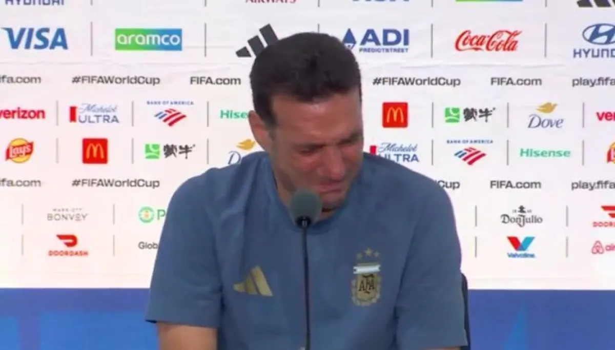 Mira el video: Scaloni rompió en llanto y puso en duda su futuro en la Selección argentina