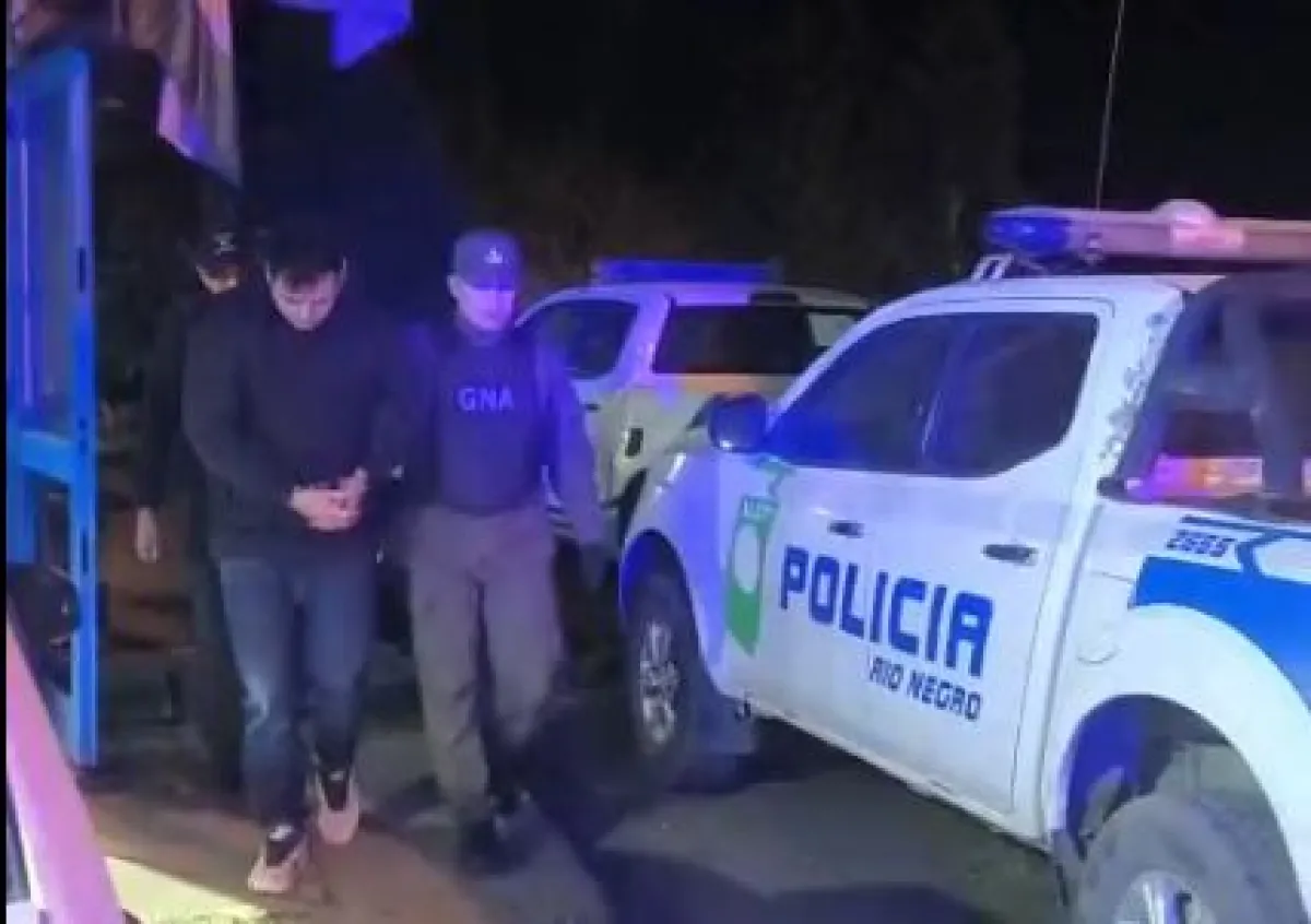 Video: así trasladaban a Buenos Aires al detenido en Bariloche por un pedido de captura