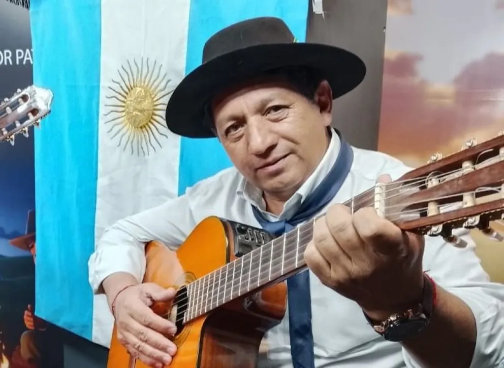 Omar Quintero, el payador que organiza el encuentro. Imágenes gentileza.