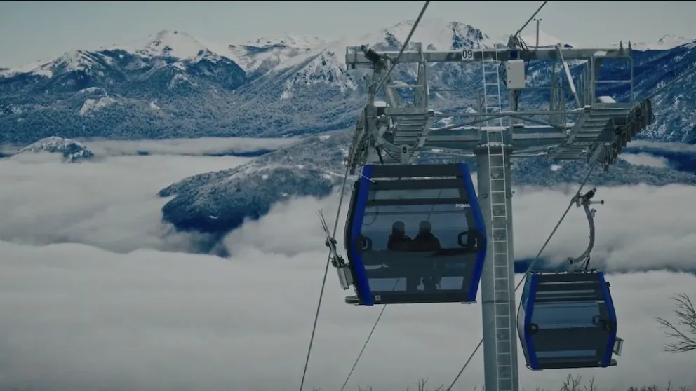 Se inauguró hoy la nueva telecabina en el Cerro Chapelco. 