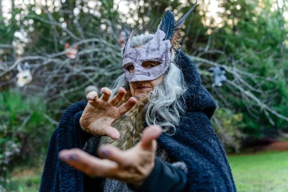 Hasta a las brujas reivindica Pelusa en el Pupo. Foto: Nicolás Barreiro.