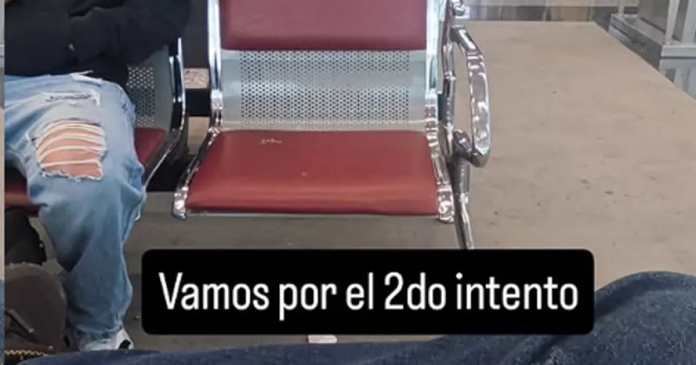 La foto que publicó el usuario luego de la comunicación del piloto. 