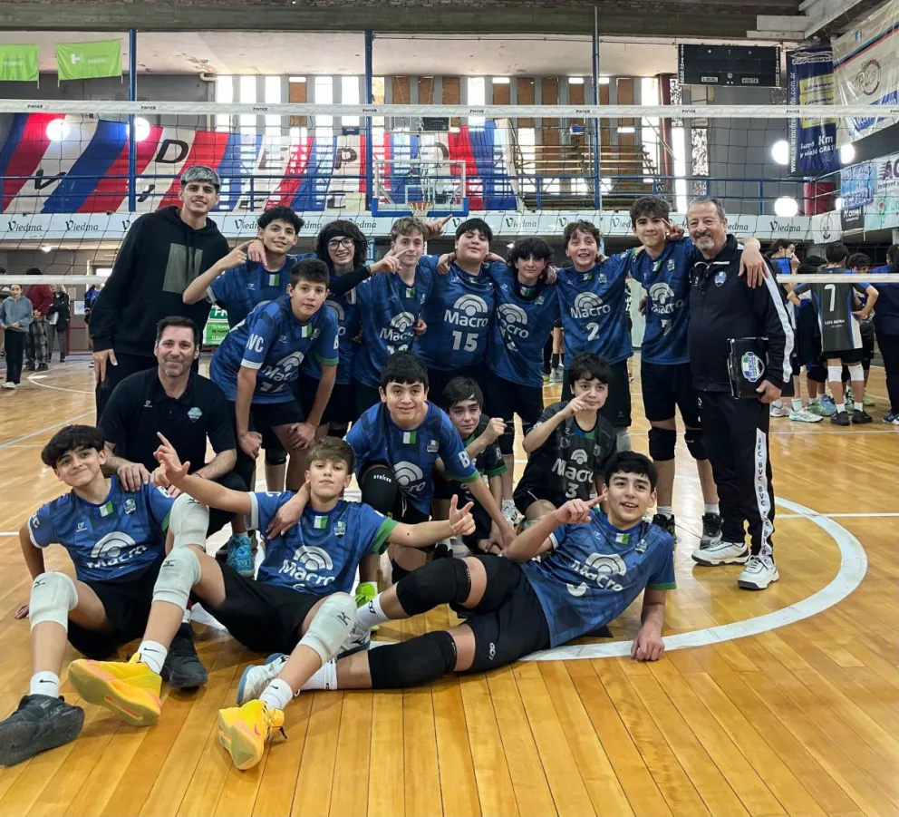 El equipo masculino se consagró campeón provincial sub-14. Fotos BVC.