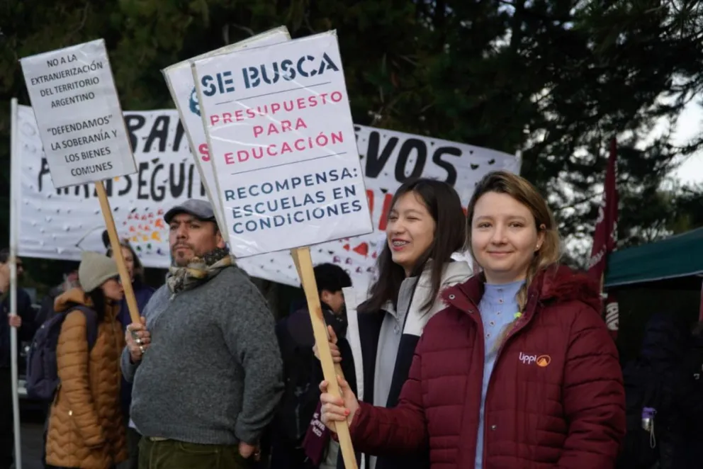 Realizan el reclamo en el marco de una jornada de paro nacional. Fotos Facundo Pardo.