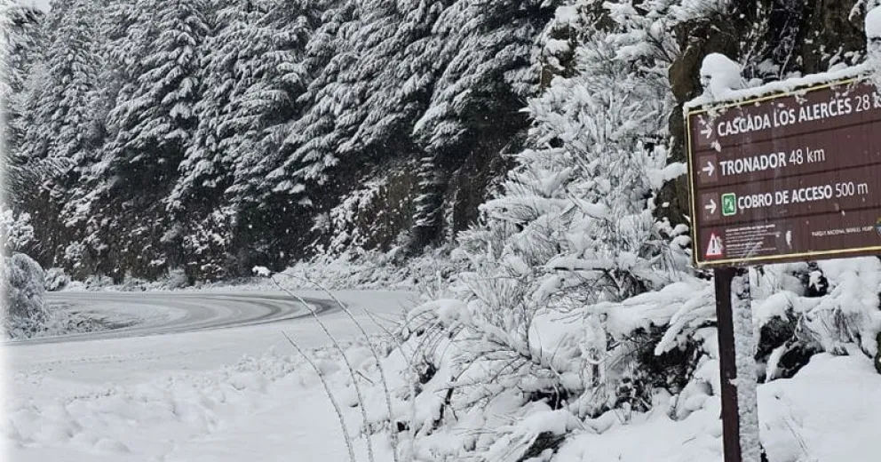 Intensa nevada en la región. 