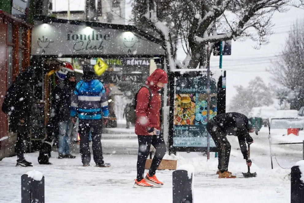 Bariloche sigue mostrando su faceta invernal. Imagen de Facundo Pardo.