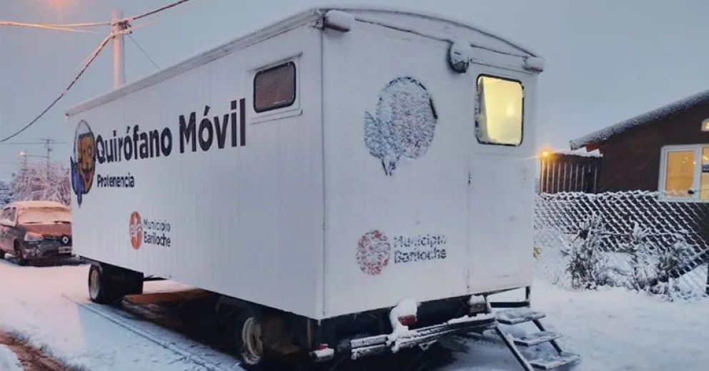 La nieve no impidió que el área municipal desarrollara sus actividades.