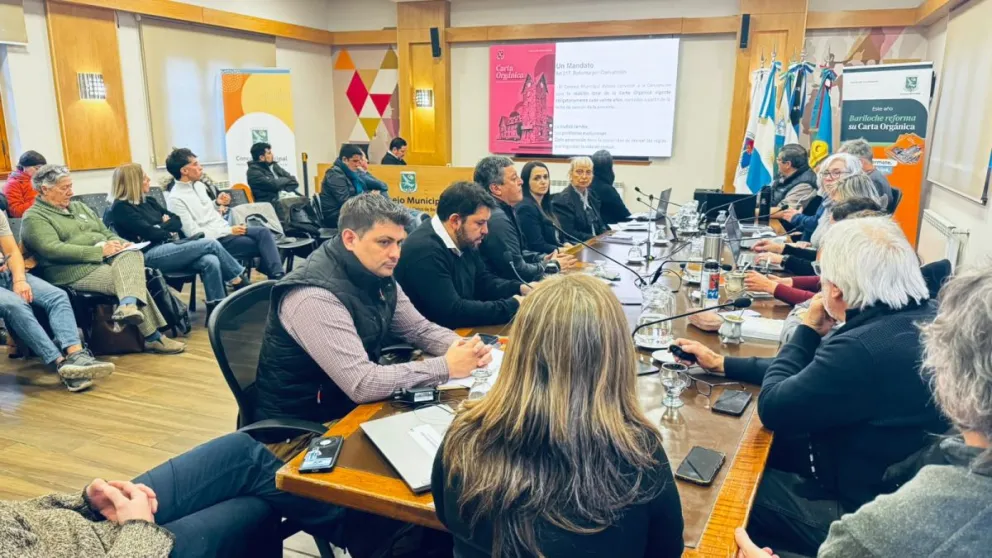 La Comisión Especial para la Reforma de la Carta Orgánica se reunió nuevamente este jueves. Foto Concejo Municipal de San Carlos de Bariloche.