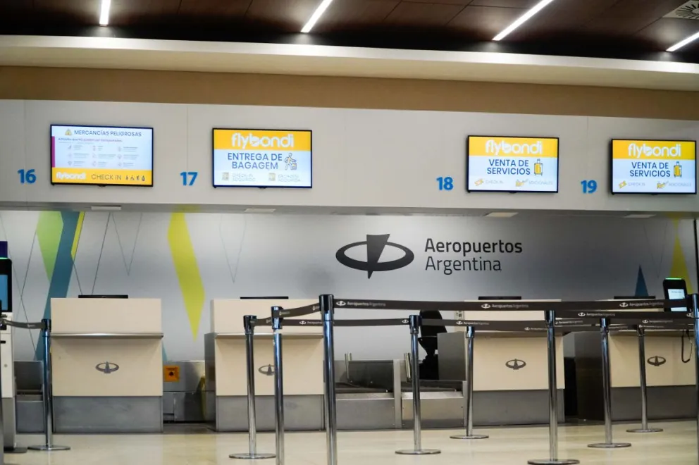 La situación en el aeropuerto de la ciudad. Fotos Facu Pardo 
