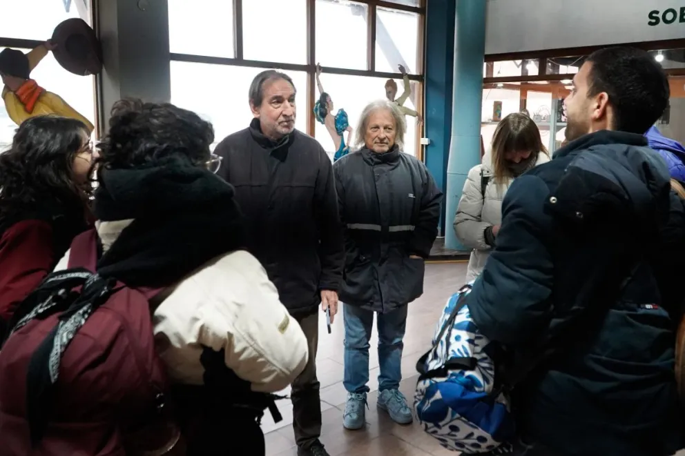 El "Pollo" Sobrero afirmó: "Heladera mata relato". Fotos Facundo Pardo.
