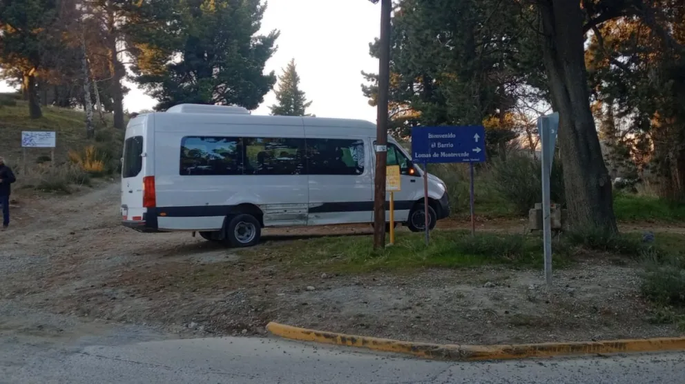 Trasladaron a un herido al Hospital Zonal por el choque en el este de Bariloche. 