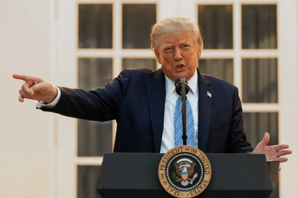 El presidente Donald Trump interrumpió su estadía en Camp David y regresó a la Casa Blanca. 