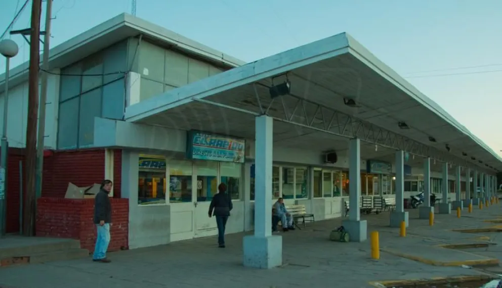 La terminal de ómnibus de Necochea. Foto Redes sociales 