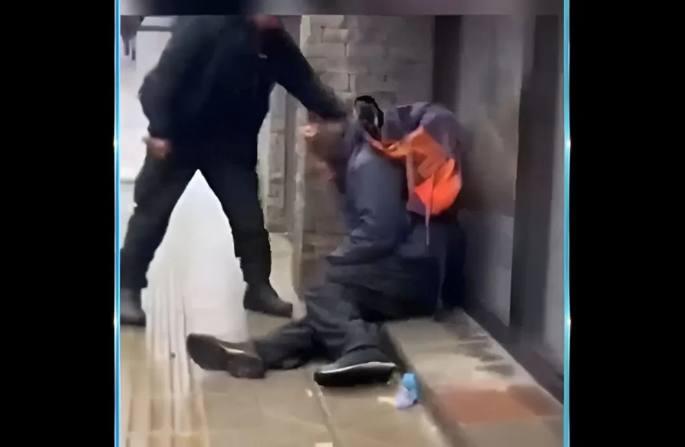 El comienzo del video que se difundió en redes sociales. 