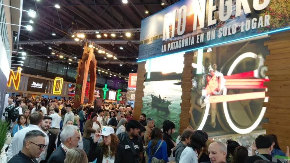 El stand de Río Negro en la Feria Internacional de Turismo. 