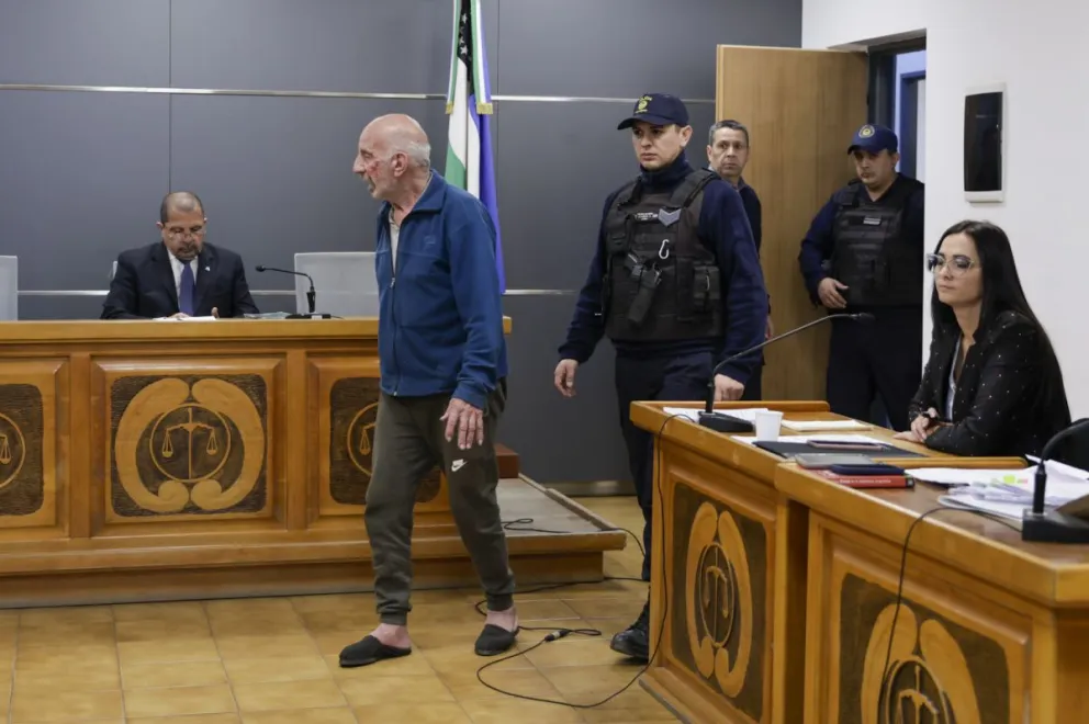 Noves, otra vez en el banquillo, esta vez, por homicidio simple en una zona rural de Pilcaniyeu. Foto: Euge Neme