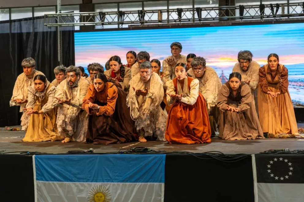 La obra que Tradición Sureña presentó para asegurarse el pase a Cosquín. Foto: Alexis Gette.