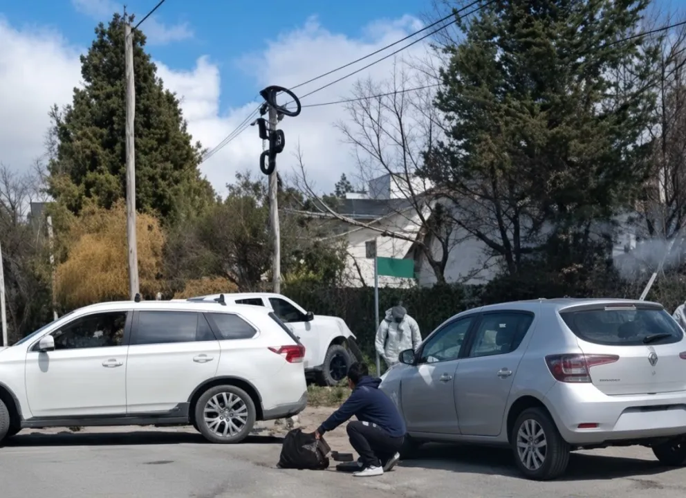 Momentos posteriores al accidente. 