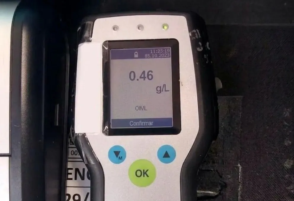 Un conductor dio positivo en el test de alcoholemia durante un control en Ruta 237. 