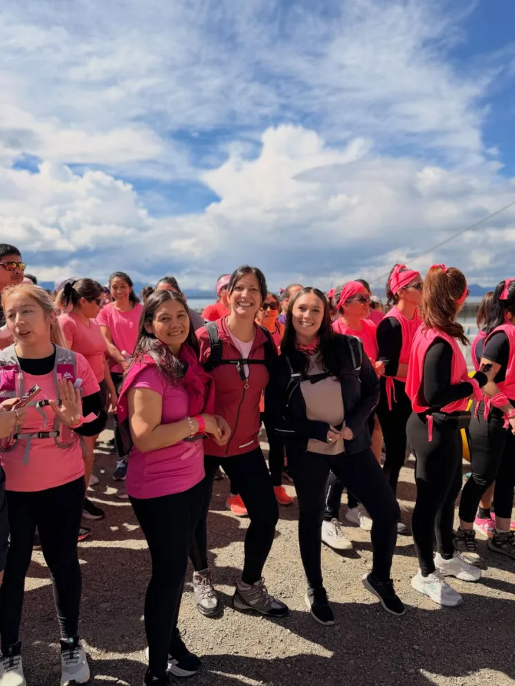 Gran acompañamiento en la jornada de concientización. Fotos Facebook Secretaría de Deportes de Bariloche.