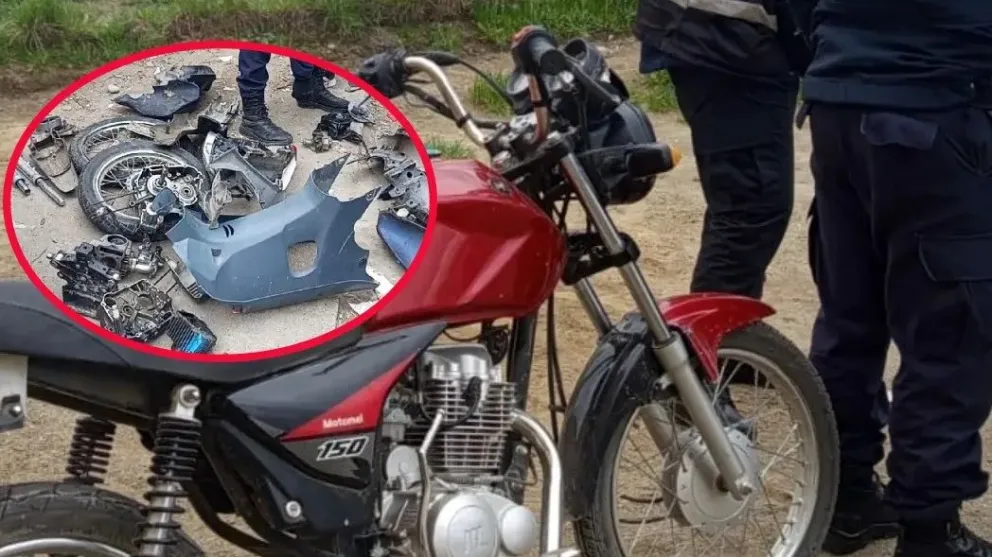 Secuestraron una moto, autopartes y cocaína. 