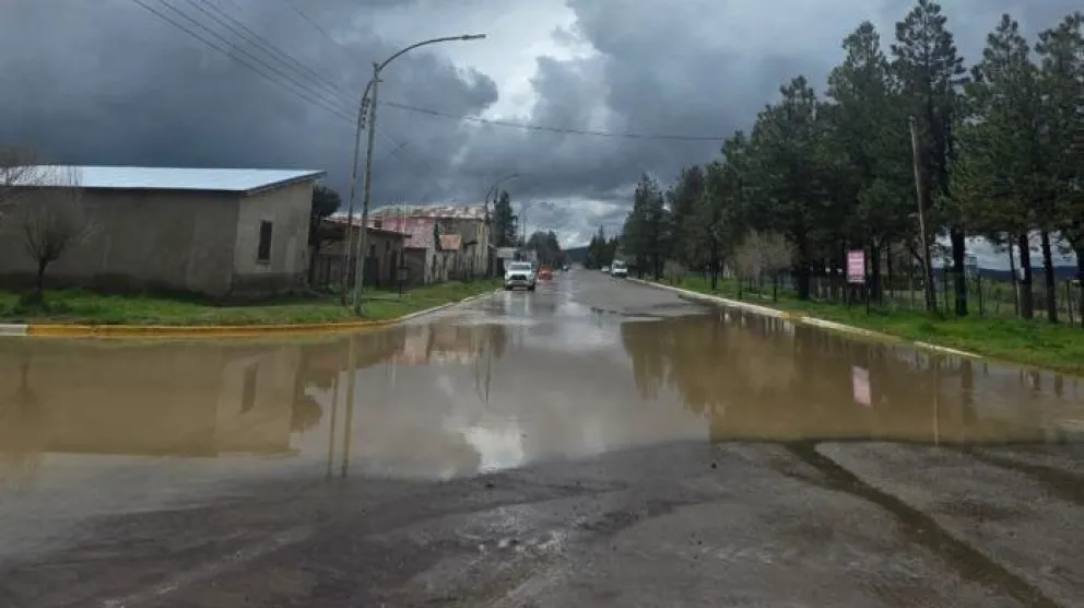 La tormenta alteró las actividades de la jornada. 