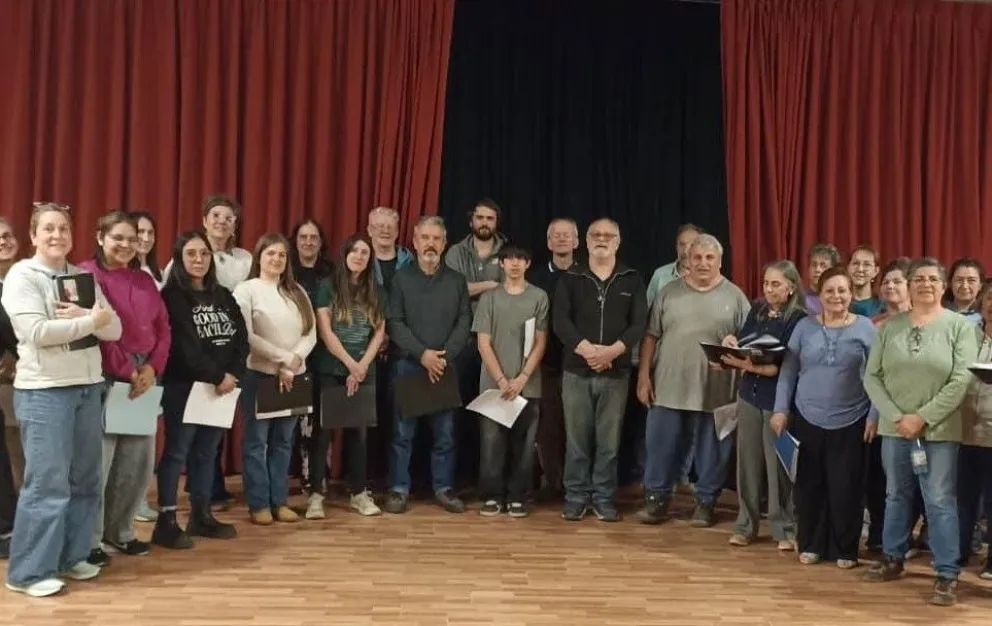 Integrantes de la formación coral.
