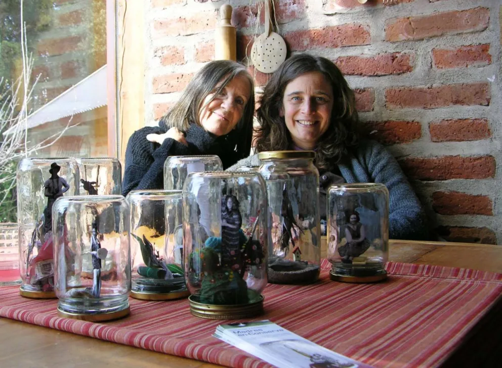 Laura Calvo junto a Valeria Fiala, en la edición de 10 años atrás.