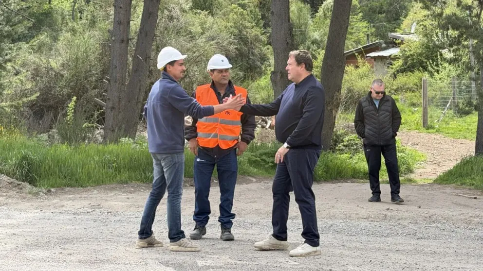Río Negro ya ejecuta los trabajos sobre la Ruta Provincial 82 de Bariloche.Crédito: Gobierno de Río Negro